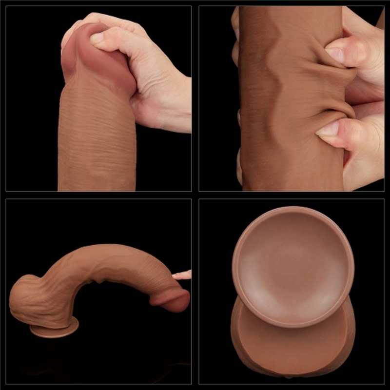 14 inch Dual Layer TPE Big Dildo