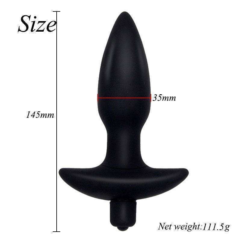 Orissi vibrating G-point silicone anal plug rocket