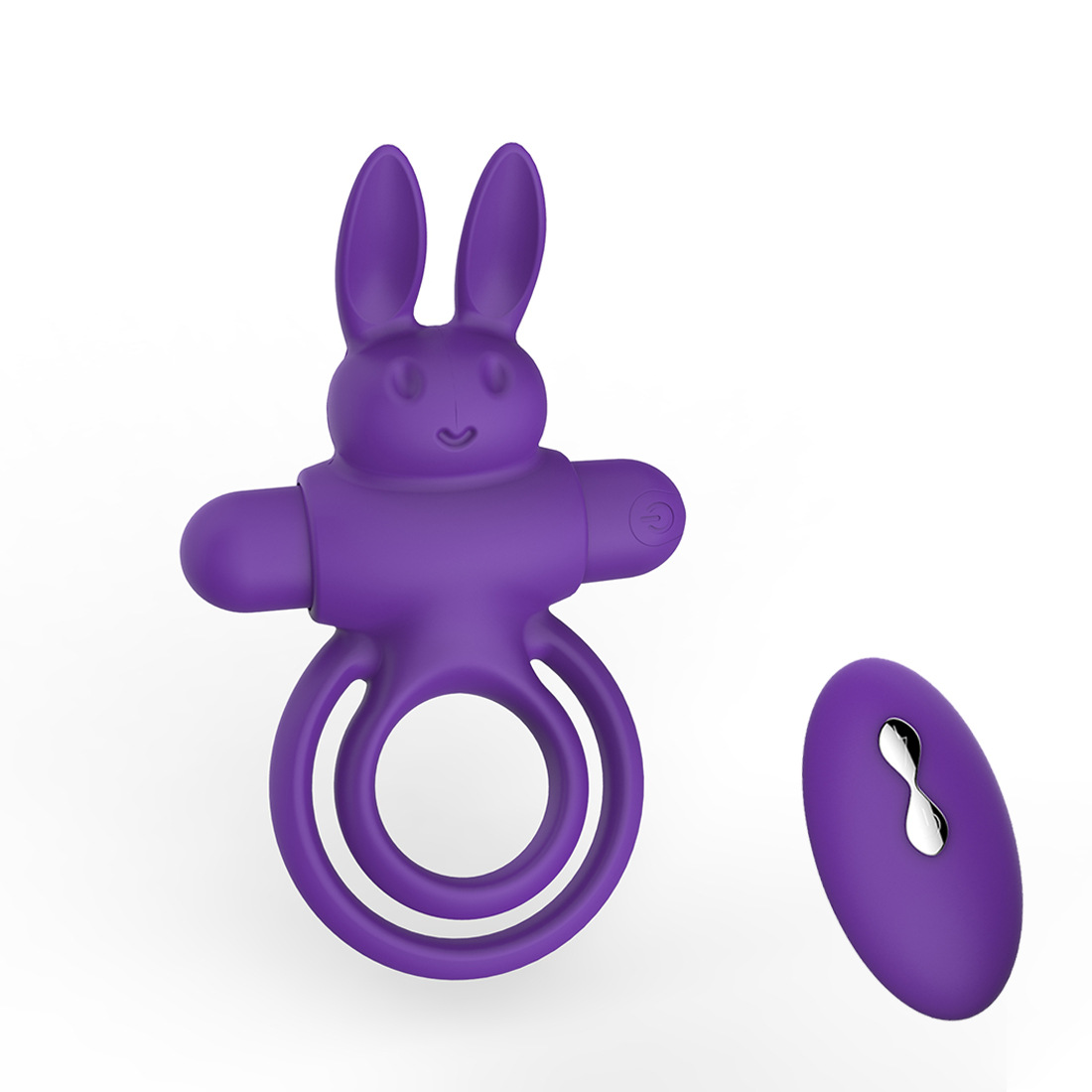 Wireless remote control, silicone lock ring charging vibration rabbit ring