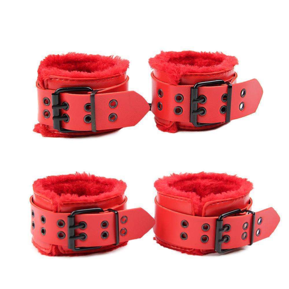 SM fun 7-piece set rivet PU leather bondage set