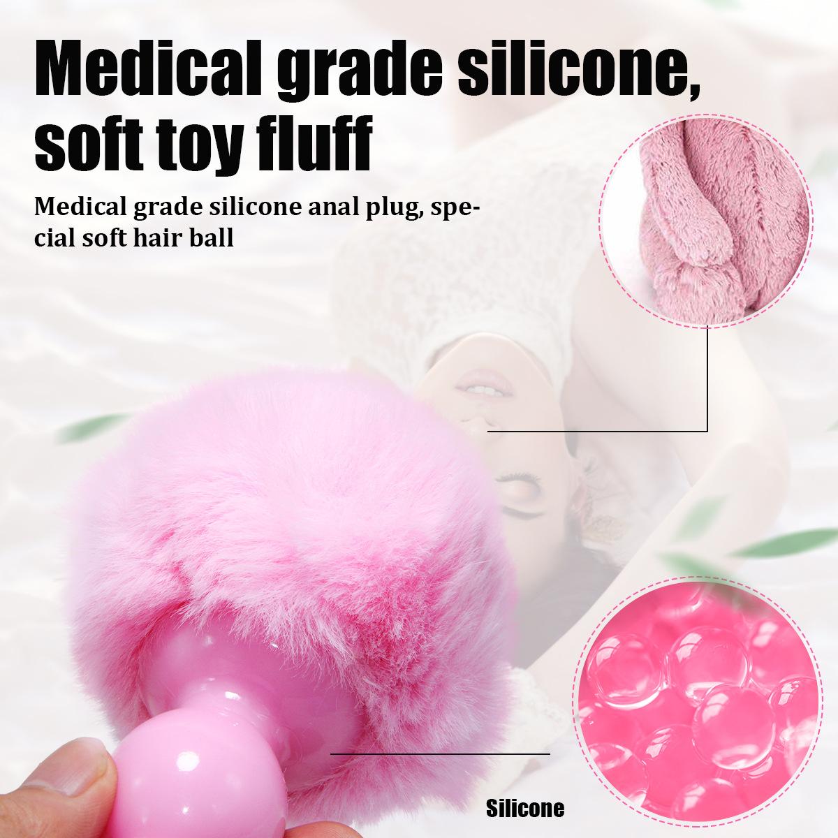 Soft glue, hairy ball, anal plug