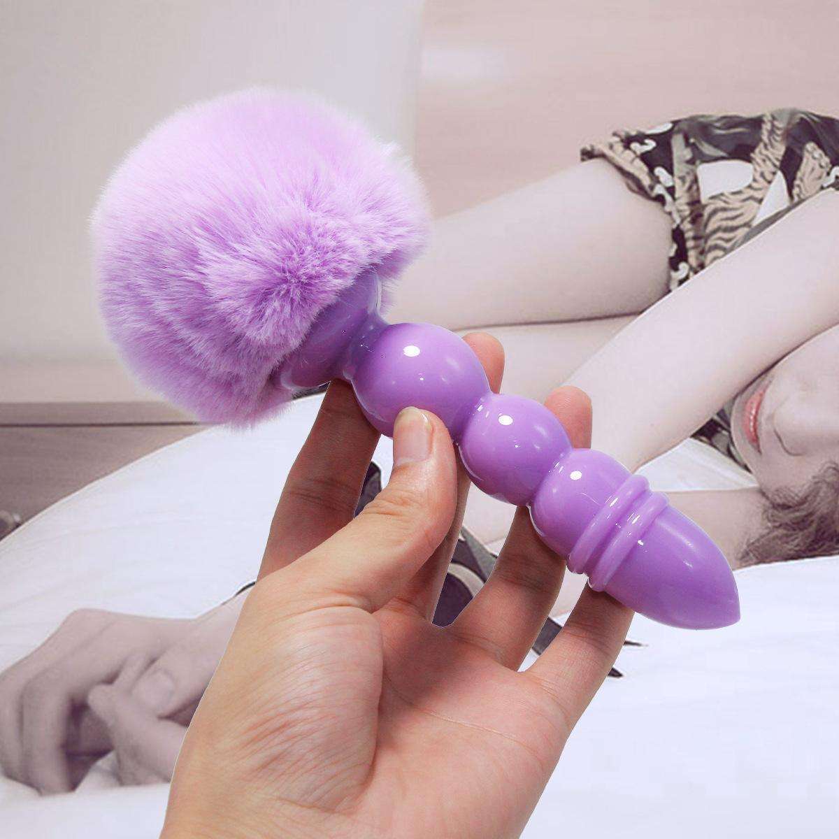 Soft glue, hairy ball, anal plug