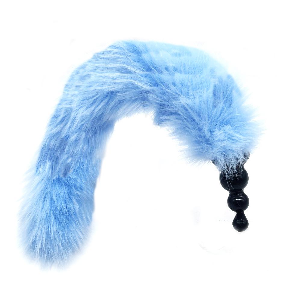 Female, collar, fox tail, anal plug