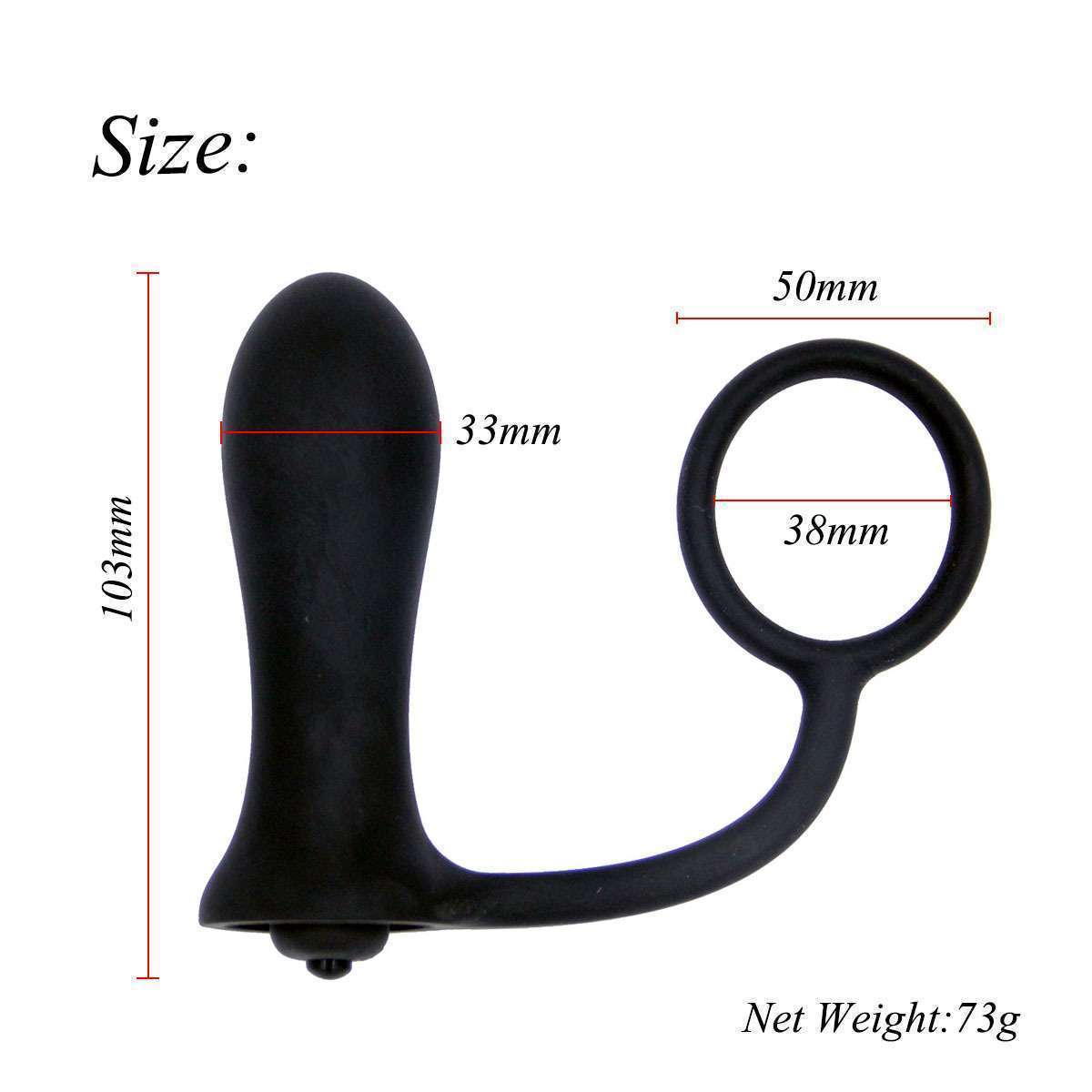 New 10 frequency vibration, silicone wearing anal plug for men and women