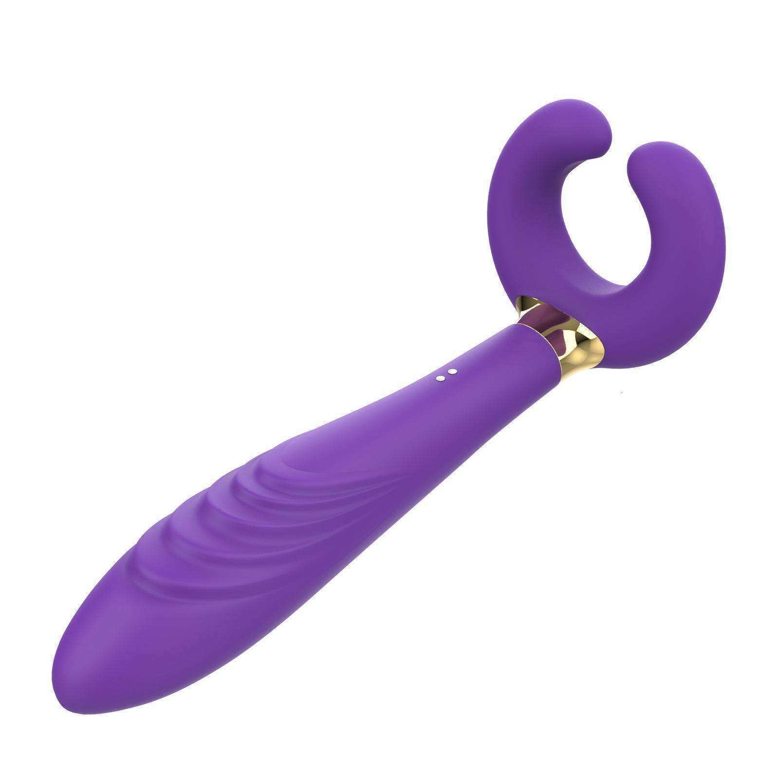 Orissi magnetic attraction charging C-shaped three head vibrator flirting toy