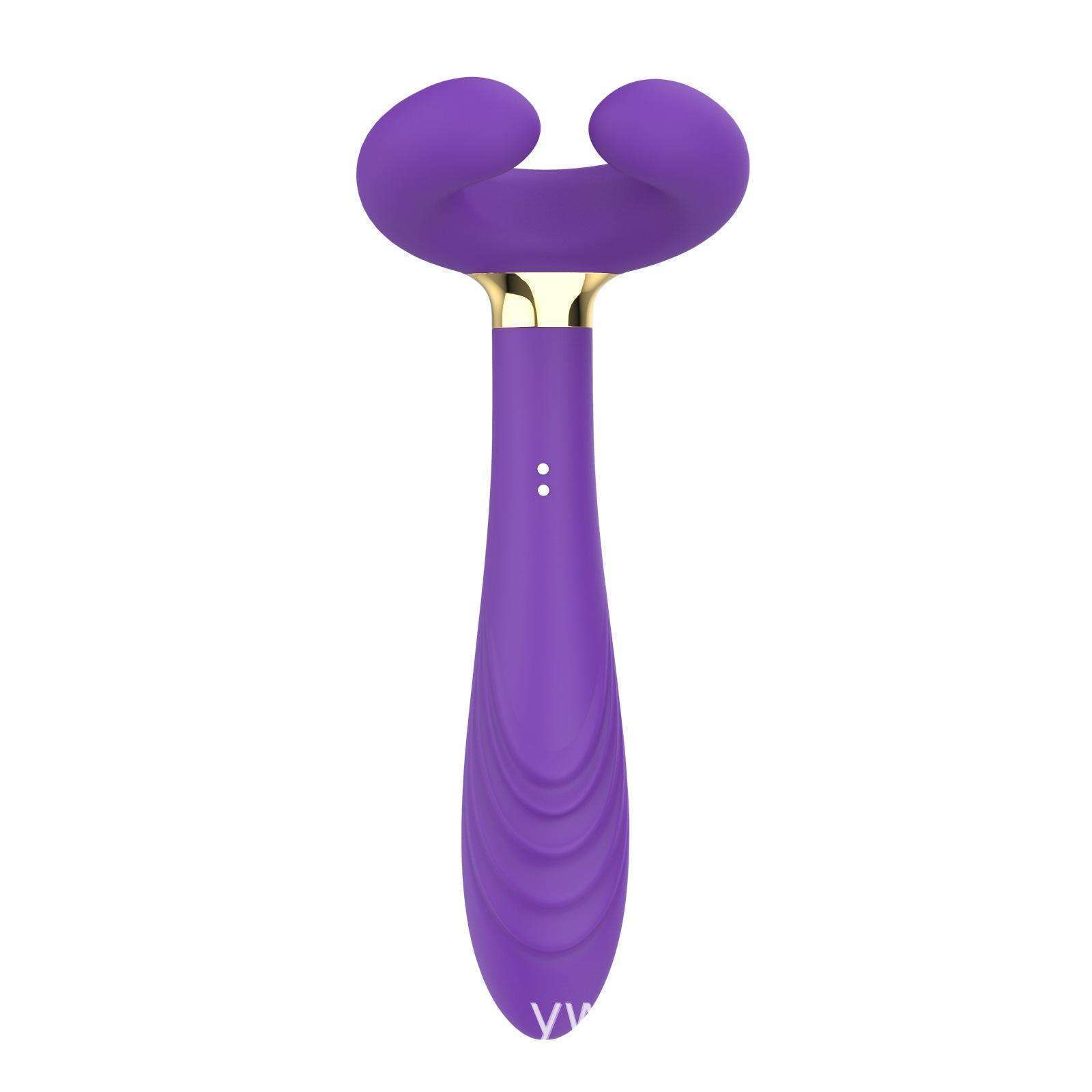 Orissi magnetic attraction charging C-shaped three head vibrator flirting toy