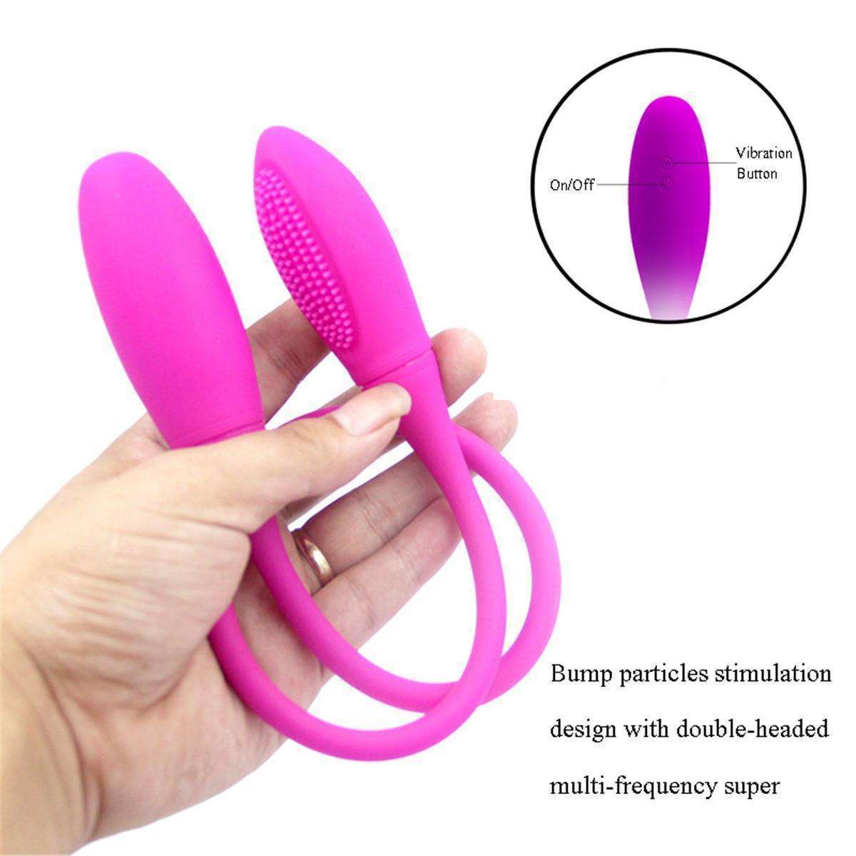 USB charging, double head, 7-frequency vibrating stick, female