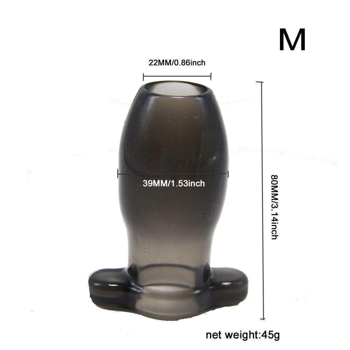 Anal plug hollow enema cleaning