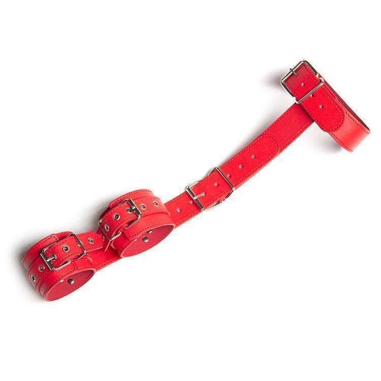 SM bondage hand, cervical collar PU leather