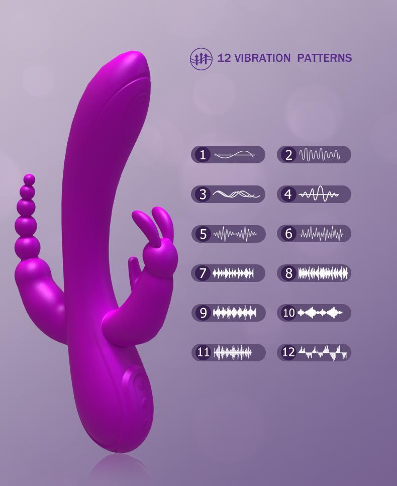 Rabbit Trident stick female masturbator, vibrating stick adult sex toy