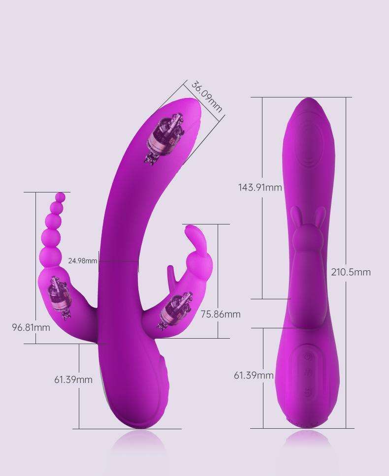 Rabbit Trident stick female masturbator, vibrating stick adult sex toy