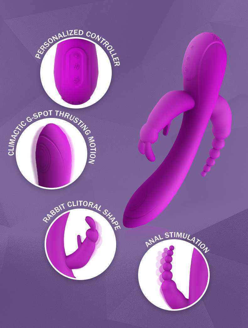 Rabbit Trident stick female masturbator, vibrating stick adult sex toy