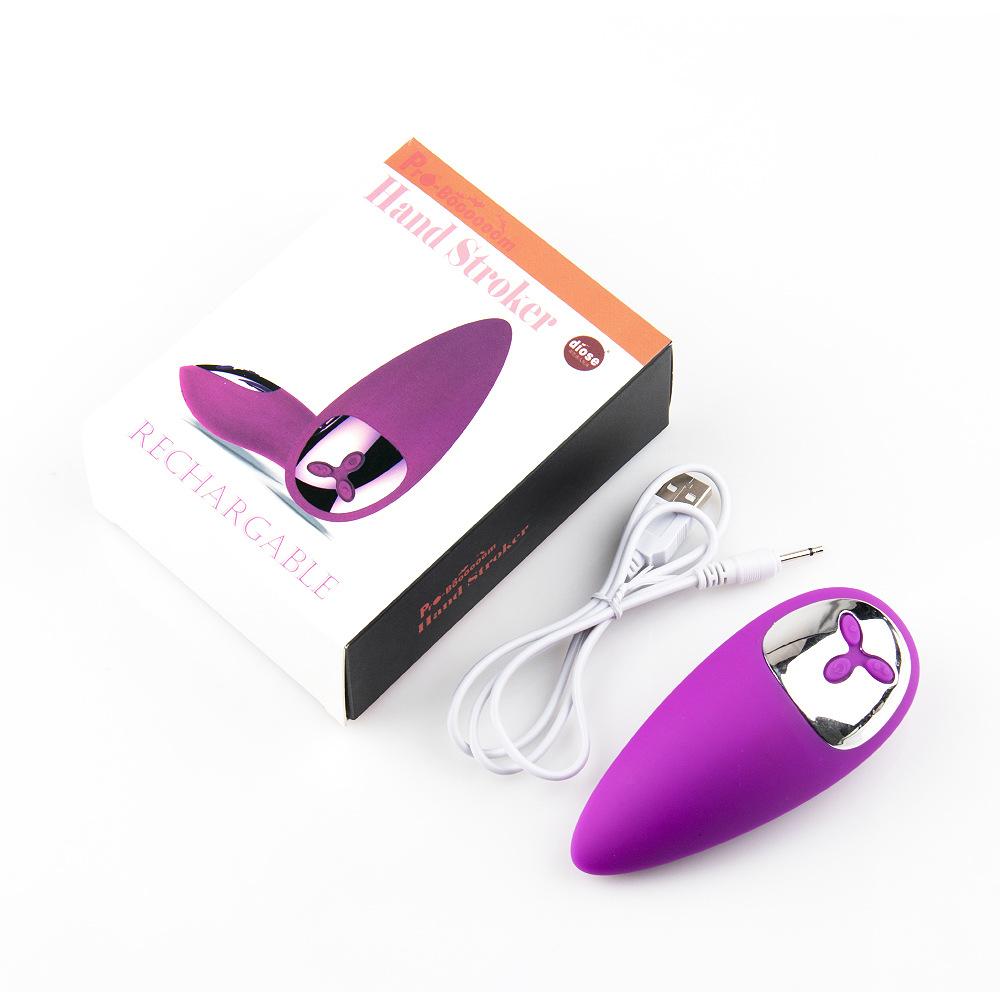 Female USB charging silicone vibration G-point stimulation AV vibrator massage tongue fun frequency conversion vibration egg
