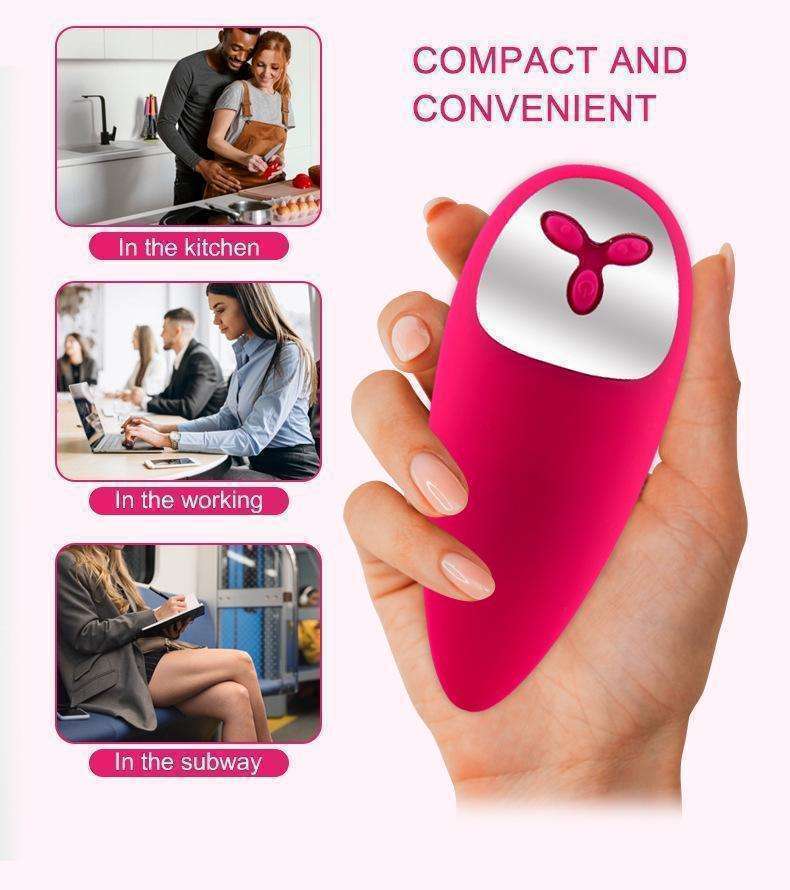 Female USB charging silicone vibration G-point stimulation AV vibrator massage tongue fun frequency conversion vibration egg