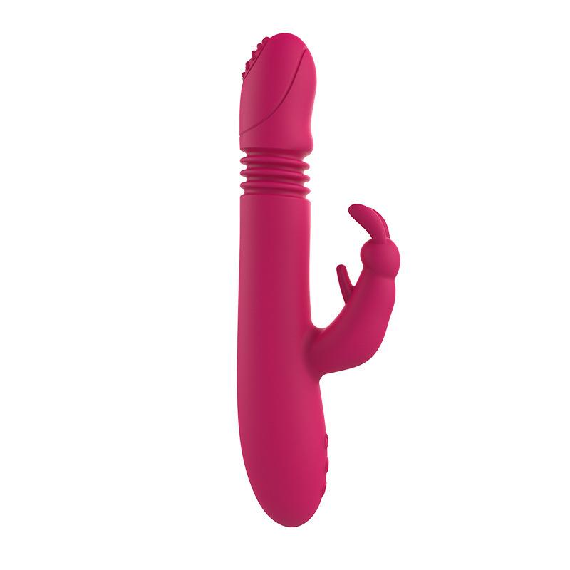 Rabbit telescopic vibrator, automatic cannon, heating, female sex toys,black,purple,pink