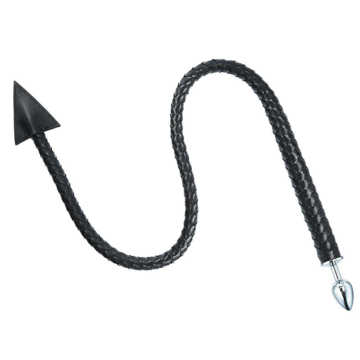 Pu horse whip, triangular leather whip, anal plug toy