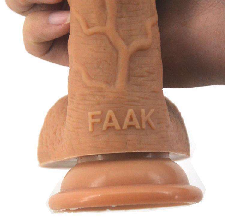 7.48 inch FAAK Realistic Silicone Dildo