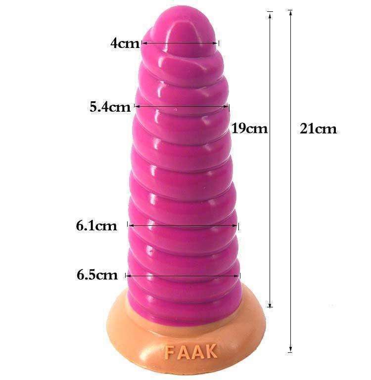 Simulated conch FAAK anal plug