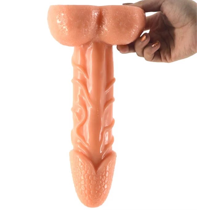 Large testicular penis Dildo