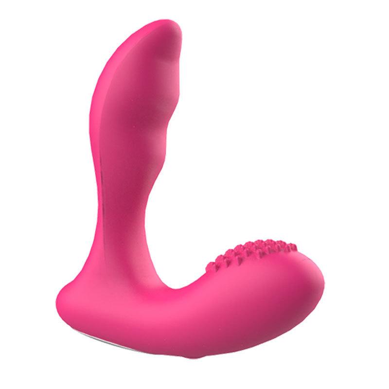Remote control vibrator, dual pleasure stimulation of clitoris G-point, wearable massager,black