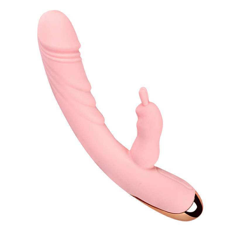 Rabbit heating vibrating stick, AV internal and external massage stick,Pink