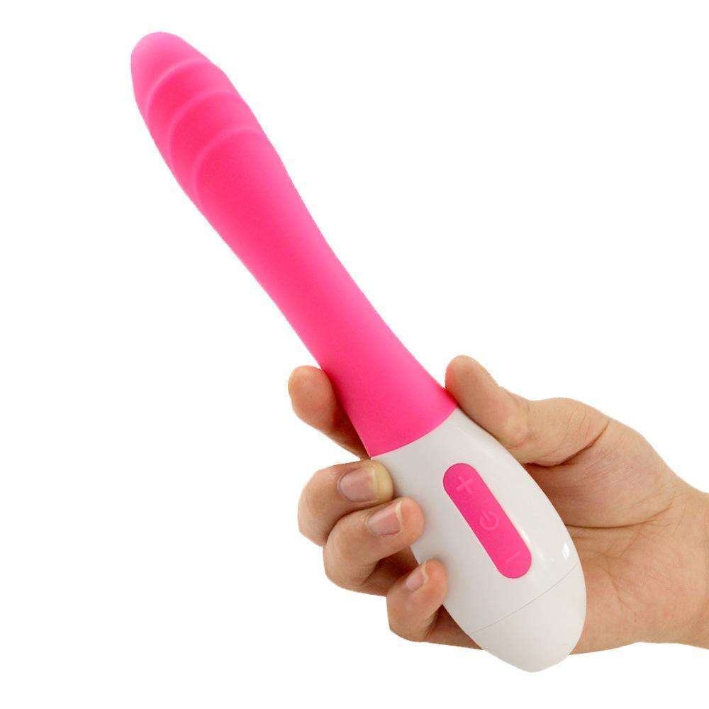 Head pattern double vibration silicone stick