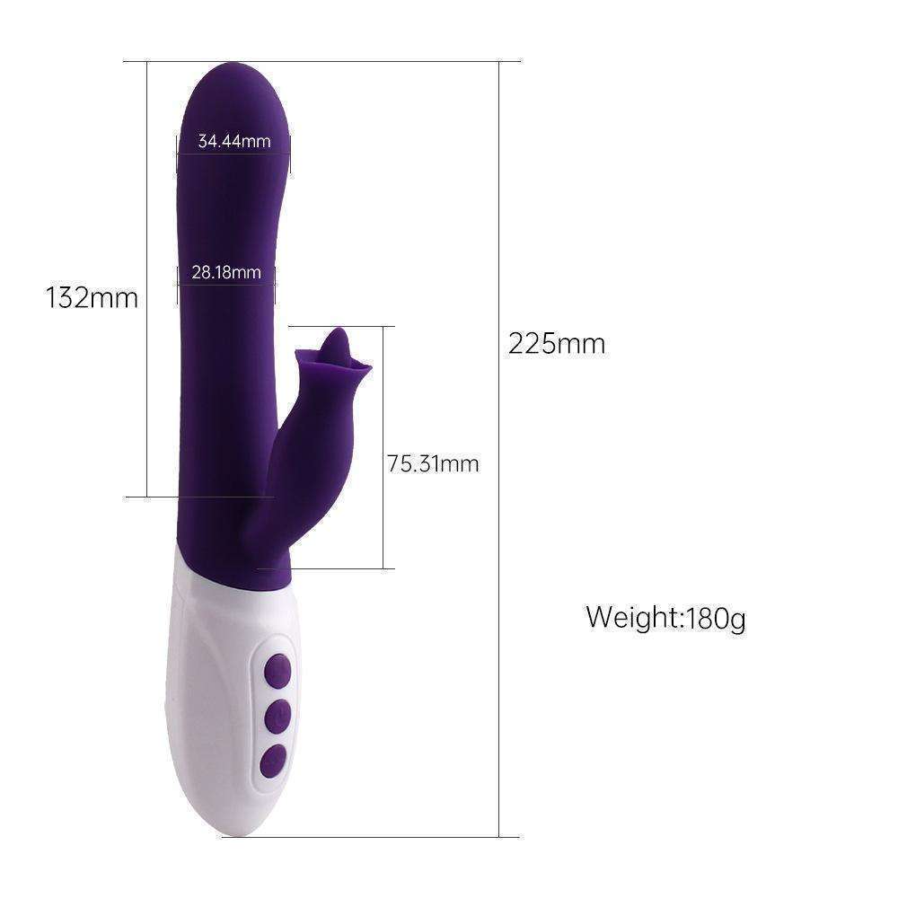 Rabbit swinging G-point masturbator, tongue licking, frequency conversion vibration