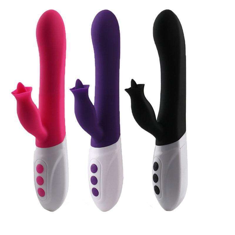 Rabbit swinging G-point masturbator, tongue licking, frequency conversion vibration