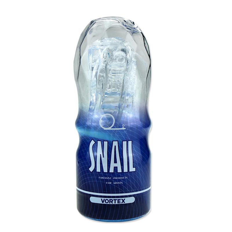 Upgraded clear Masturbation  cup （blue）