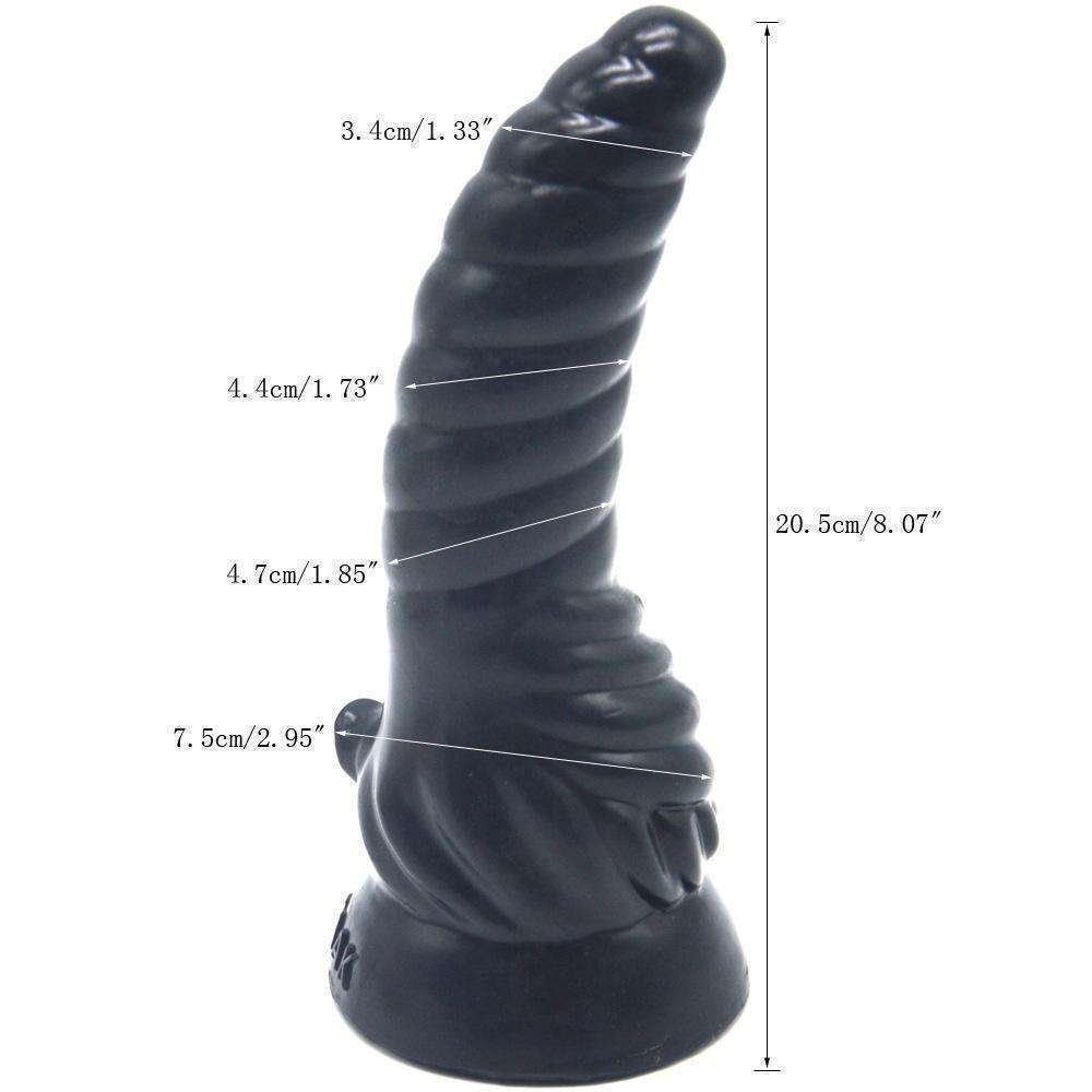 FAAK golden cow horn silicone imitation penis(F151)