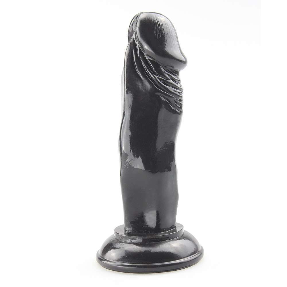 6.1 inch PVC Realistic dildo (black)