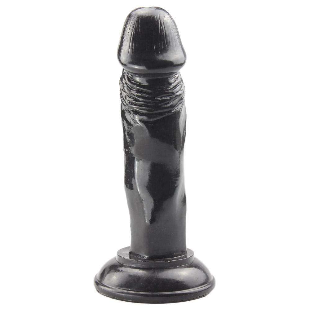 6.1 inch PVC Realistic dildo (black)