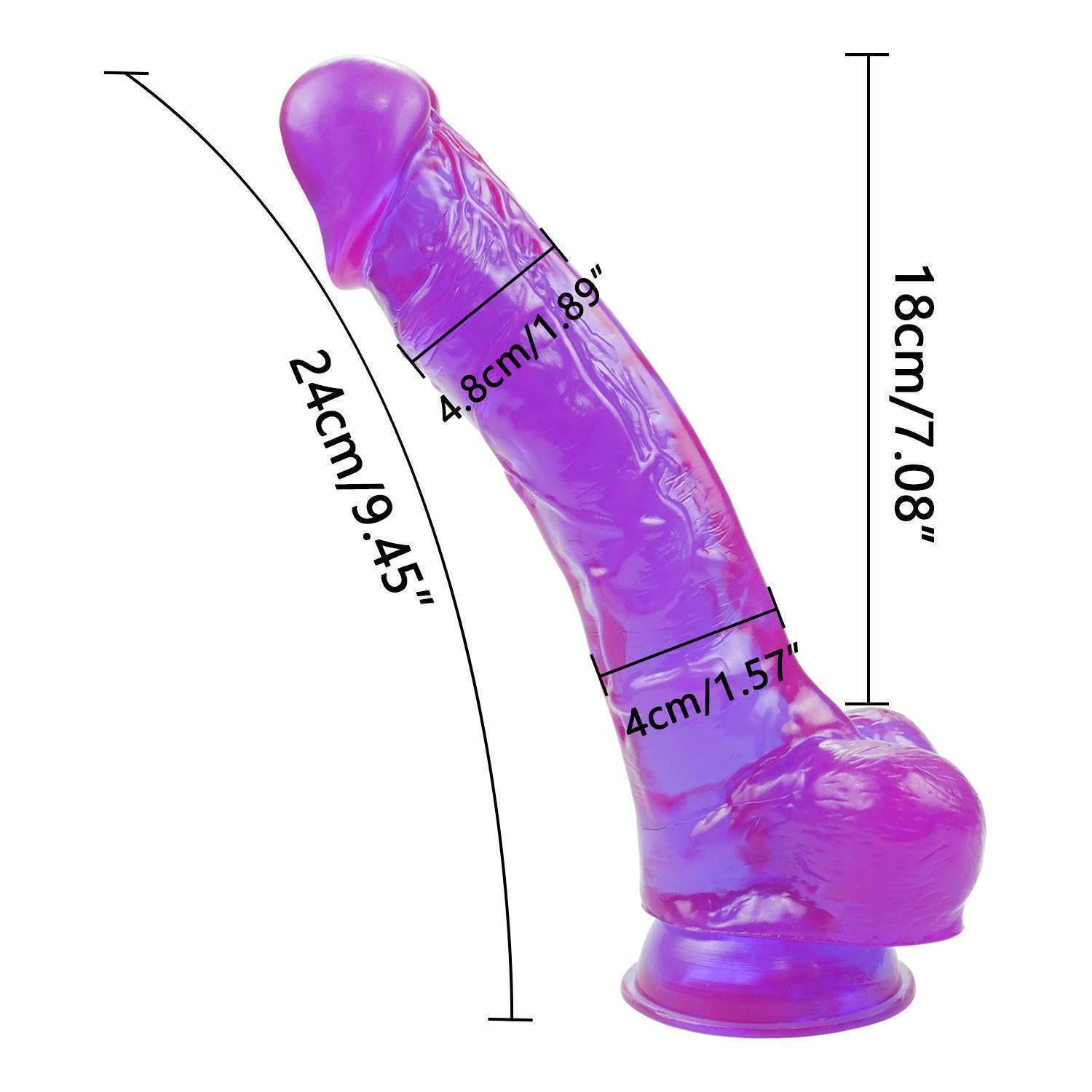 Multicolor Realistic dildo (Vajra A87)