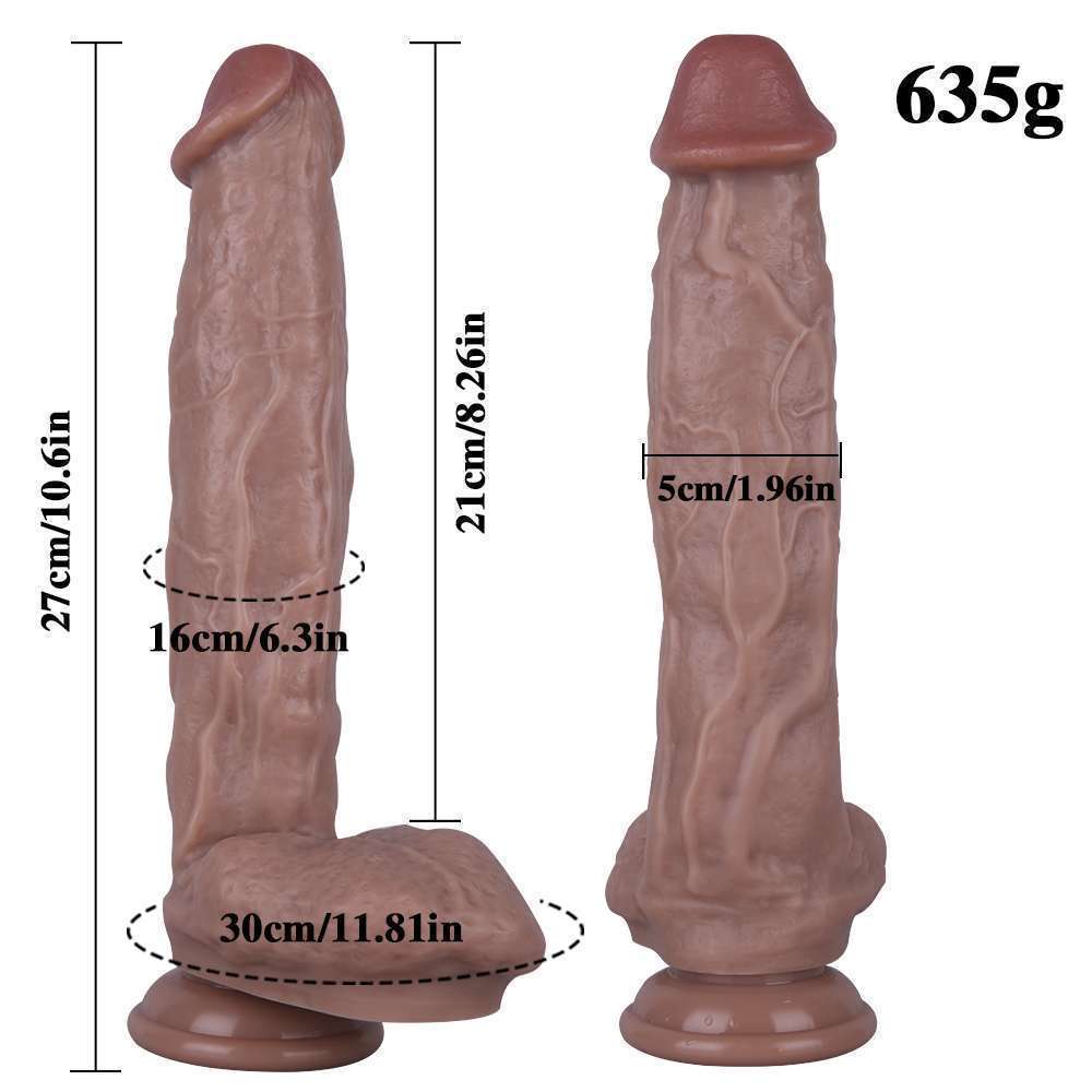 Double liquid silicone Realistic dildo with sucker (B79)