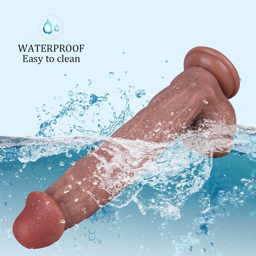 Double liquid silicone Realistic dildo with sucker (B79)