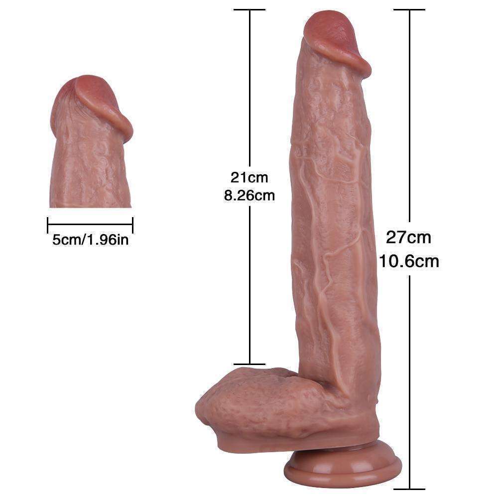 Double liquid silicone Realistic dildo with sucker (B79)