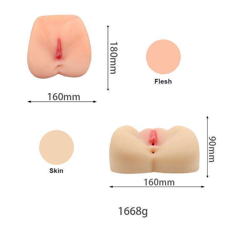 Simulated physical doll with large buttocks for men