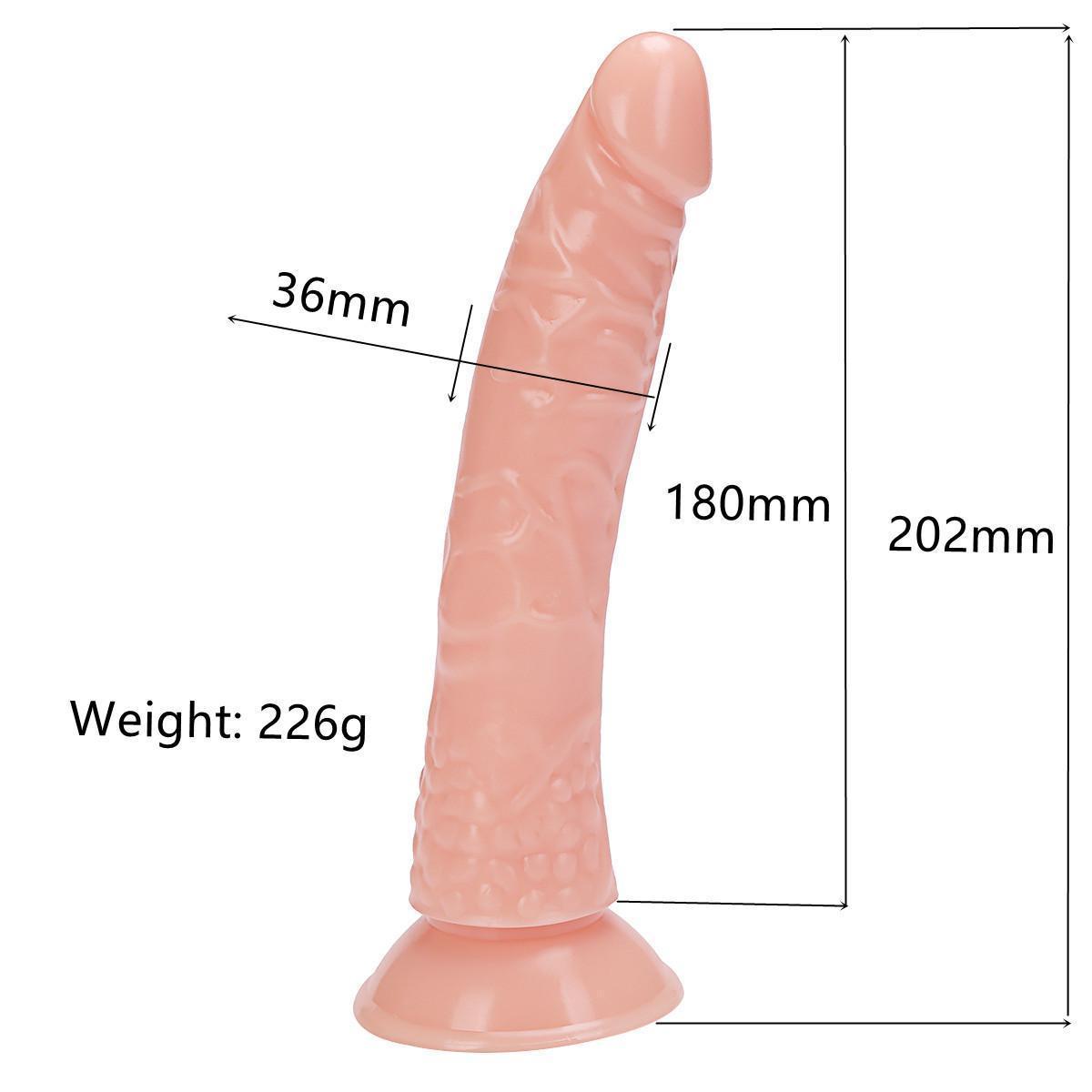 Multi color simulated penis for women