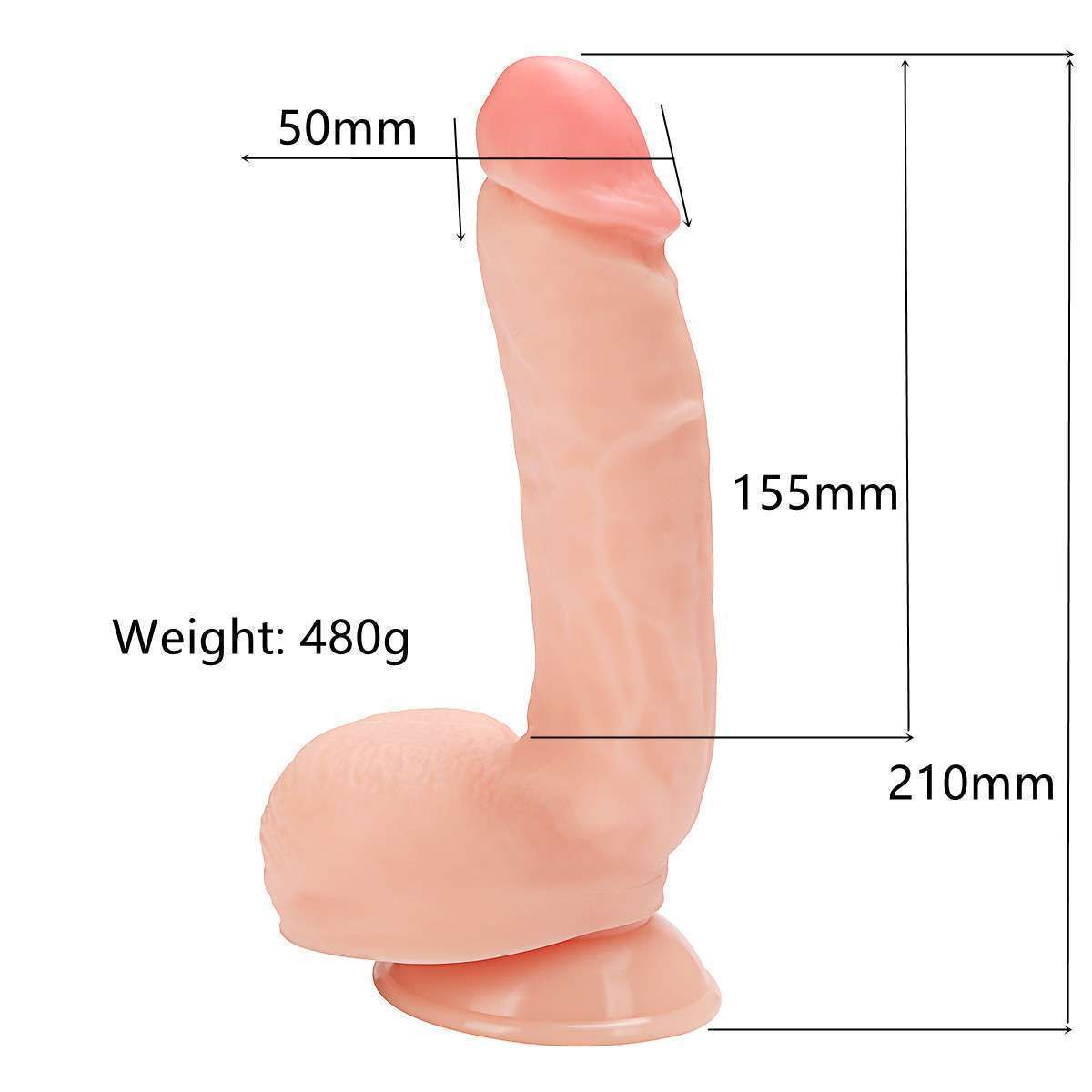 Large manual artificial penis simulation penis, female masturbation artifact wl269