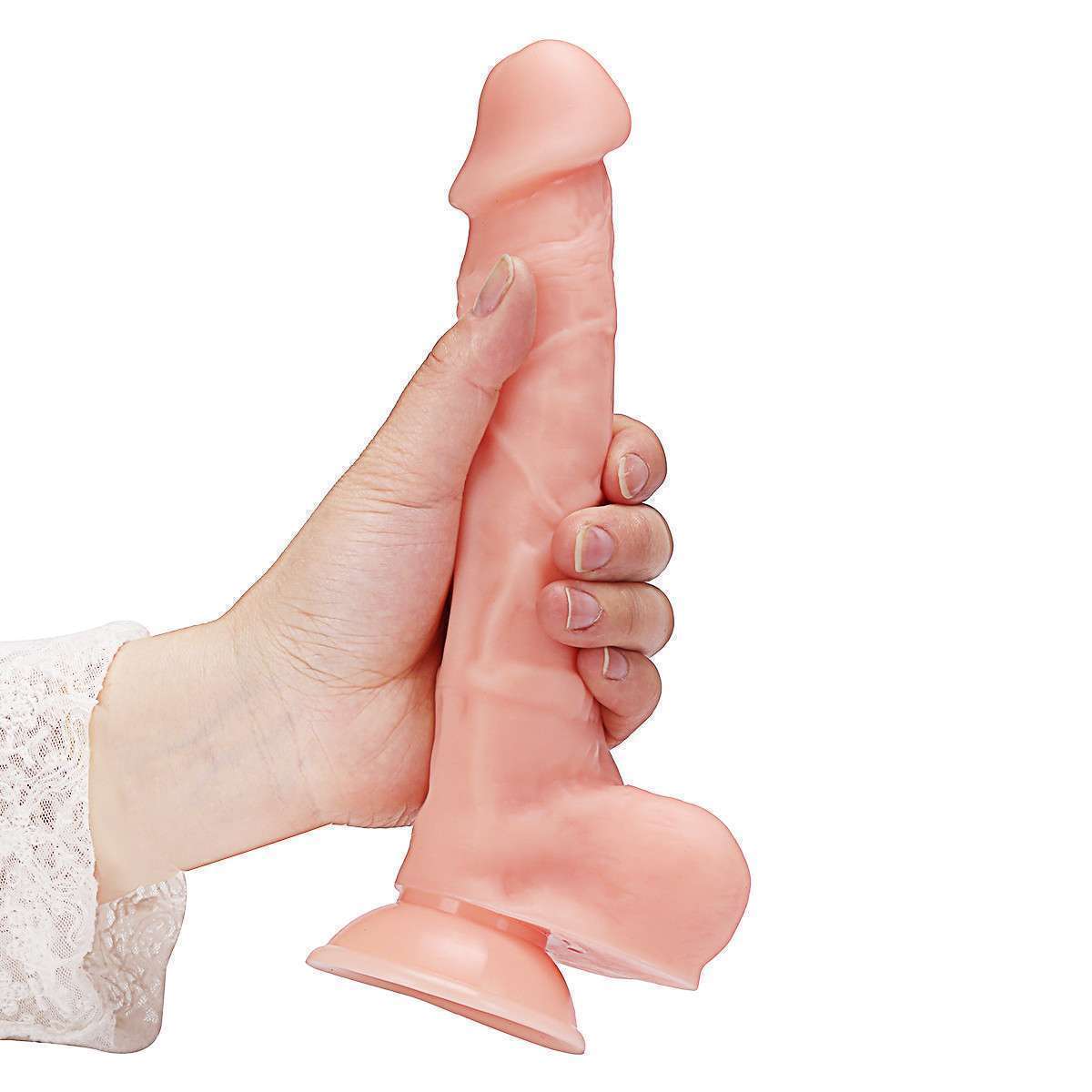 Hot selling black diamond thick imitation penis with suction cups, female masturbation adult product dildo wl205