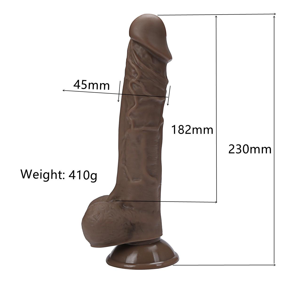 Hot selling black diamond thick imitation penis with suction cups, female masturbation adult product dildo wl205