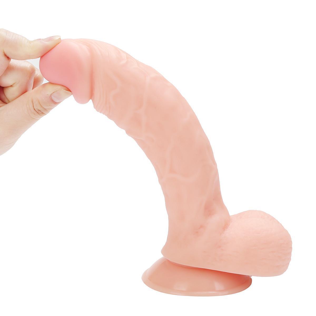 Simulated large penis, 9-inch thick suction cup, female masturbation wl270