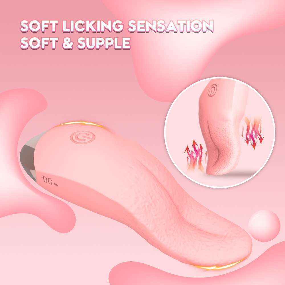 Soft Realistic tongue, female masturbation, massage, vaginal licking device