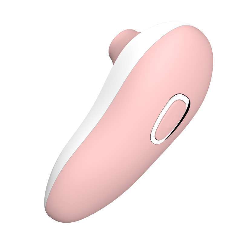 Breast sucking massage, vibrating clitoris stimulation, female silicone Masturbator (Baby pink)