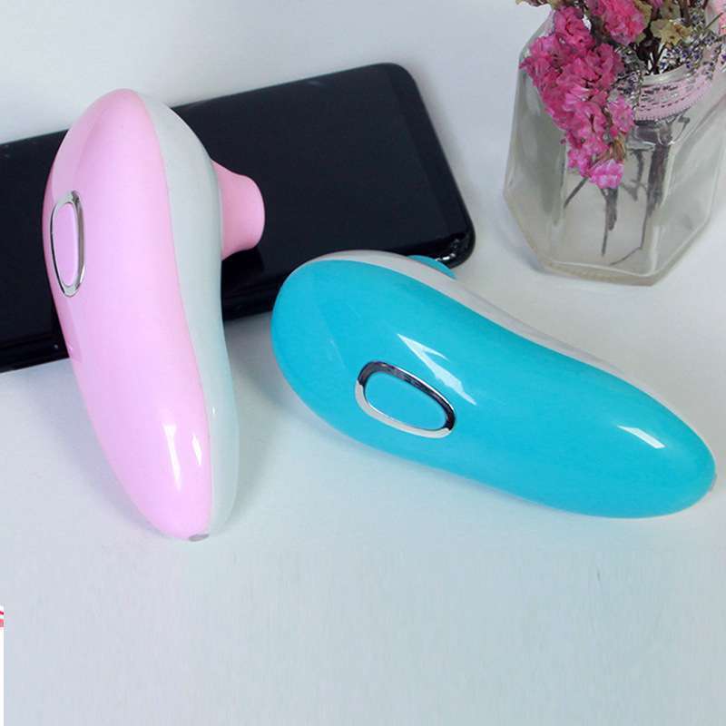 Breast sucking massage, vibrating clitoris stimulation, female silicone Masturbator (Baby pink)