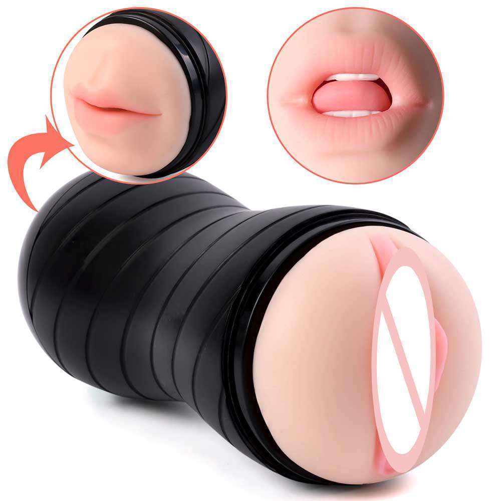 Double headed aircraft cup (mouth with teeth+vagina)