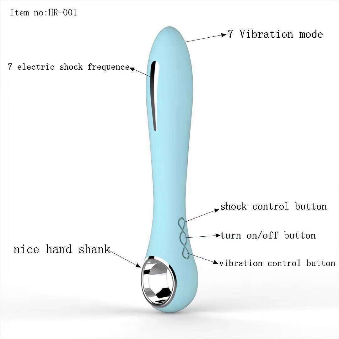 AV Vibration Dual Mode Electric Shock Pulse Stick Women