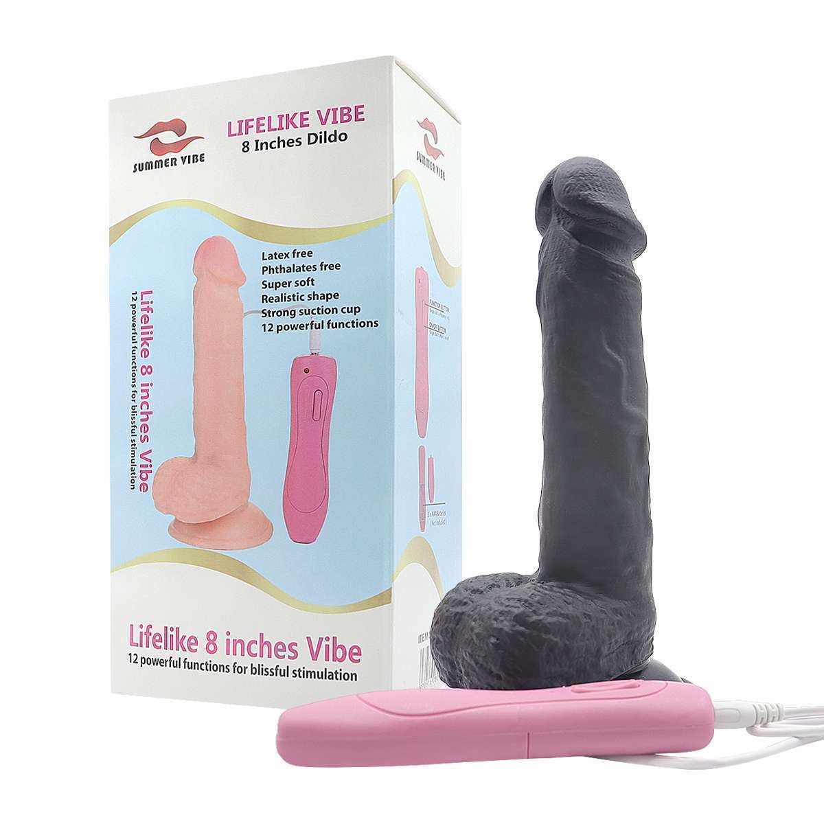 Electric swinging 8 inches realistic dildo wl091