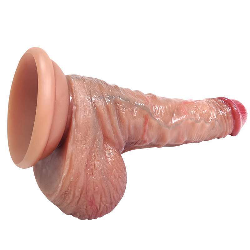 Lamb skin Dildo Liquid silicone 7.08 - 8.46 inch