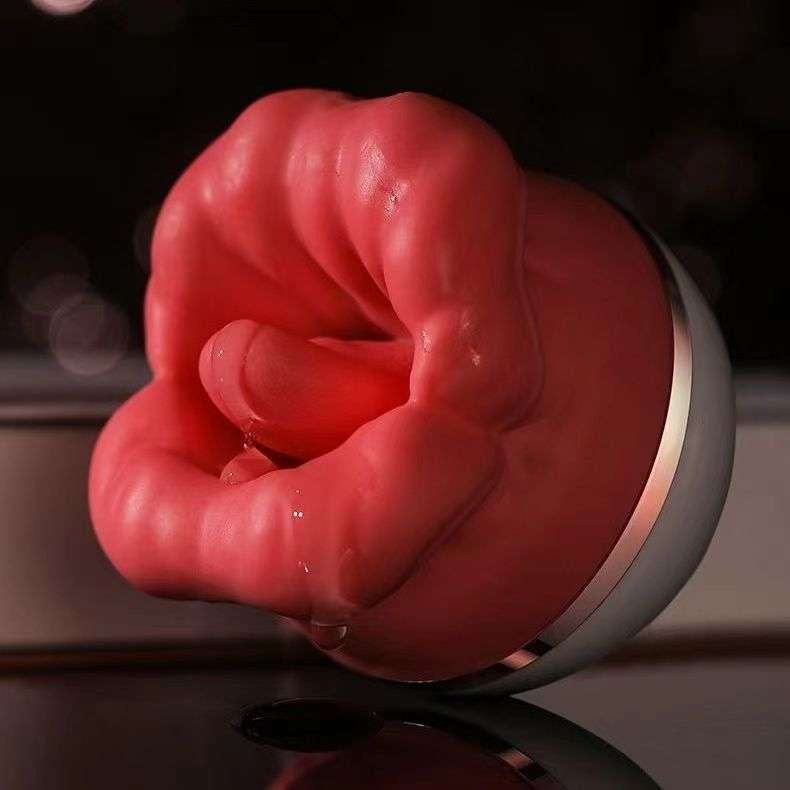 Electric suction rose mouth, genital area, tongue licking, massager